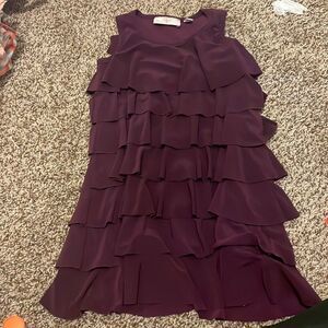 Girls Aqua ruffle flapper-like dress size 6